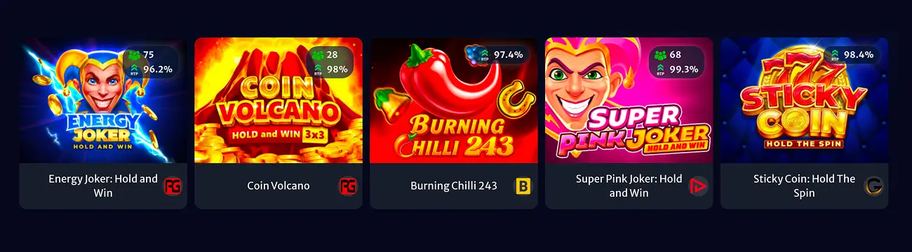 HellSpin Casino Top Games