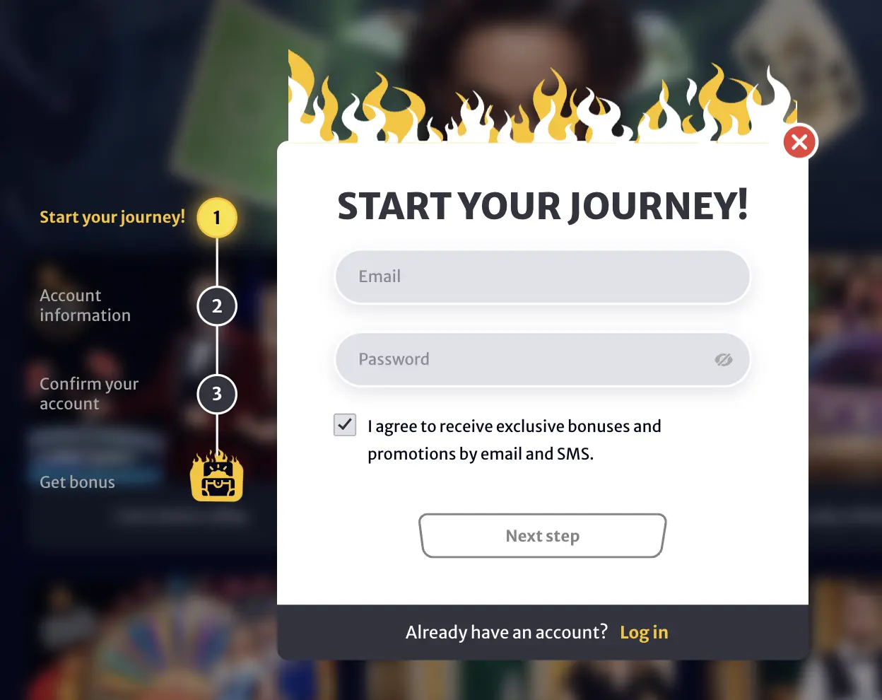 Registration at HellSpin Casino